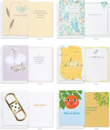 Vista 9 de American Greetings Surtido de tarjetas para todas las ocasiones, cumpleaños, gracias, pensando en ti, felicitaciones y más (40 unidades)