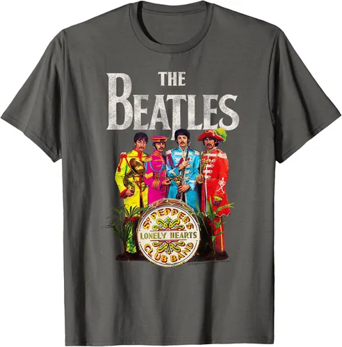 Vista 55 de The Beatles Sgt. Pepper's Lonely Hearts Camiseta de manga corta Negro