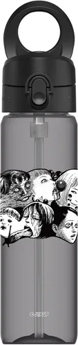 Vista 10 de RhinoShield AquaStand - Botella magnética de 27 onzas, botella de agua de Tritan con tapa con popote, botella deportiva con mango compatible