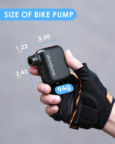 Vista 4 de dwndpump Mini bomba de neumáticos para bicicleta, portátil eléctrica máxima de 100 PSI inflado rápido
