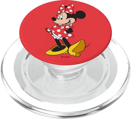 Vista 8 de Disney Minnie Mouse Classic Pose on Red PopSockets PopGrip: agarre intercambiable para teléfonos y tabletas
