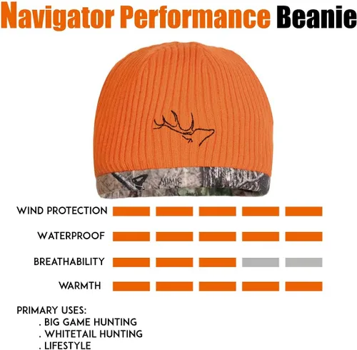 Vista 3 de EDTREK Gorro de camuflaje impermeable y resistente al viento, sombrero de caza de rendimiento de camuflaje naranja de madera y resplandor