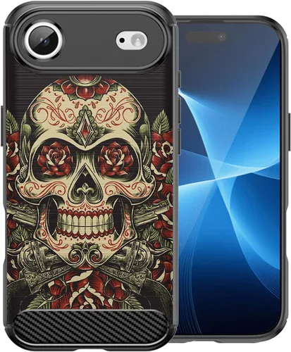 Vista 6 de CasesOnDeck Case Compatible with [Apple iPhone 17 Air/iPhone 17 Air Case] Pictorial Patterned TPU Design Case Flexible Slim and Elegant (Astronaut)