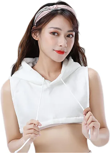 Vista 8 de Collar falso desmontable para mujer, media camisa, con correas ajustables