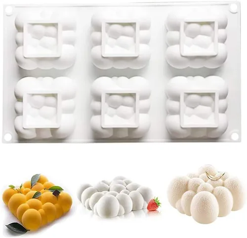 Vista 36 de OCPO KITCHEN Moldes de silicona con forma de corazón 3D para hornear pasteles de mousse, molde de silicona 3D para dulces, pastelería, chocolate