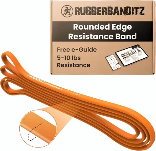 Vista 10 de Rubberbanditz Banda de resistencia de borde redondeado Bandas de ejercicio compactas y ligeras Adecuado para todos los usuarios de niveles