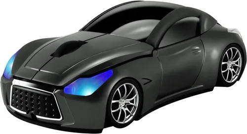 Vista 8 de elec Space Cool Sport Car Shape 2.4GHz Ratones inalámbricos ópticos inalámbricos con receptor USB para PC portátil 1600DPI 3 botones