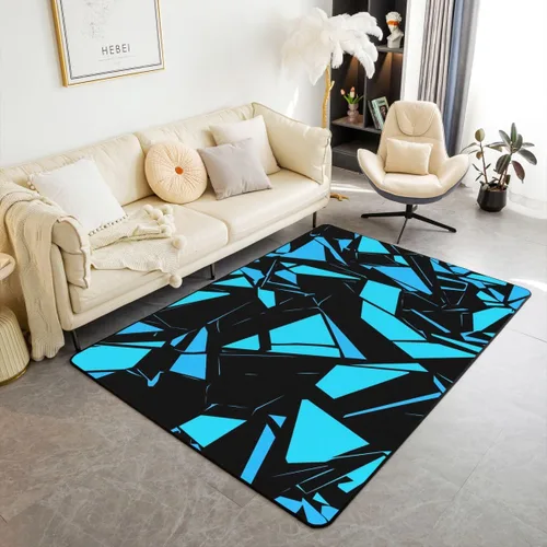 Vista 44 de Feelyou Tapete de jacquard para interiores para niños y niñas, 3 x 5, patrón floral, alfombra de sala de estar, alfombra de decoración floral ultra