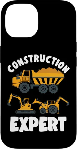 Vista 4 de iPhone 13 Pro Max Truck Construction Expert Excavator Digger para niño pequeño caso