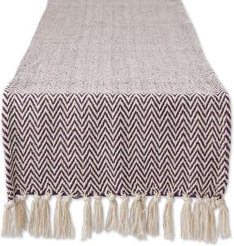 Vista 28 de DII Woven Basic - Camino de mesa Chevron de la colección de mesa, 15 x 72 pulgadas, gris