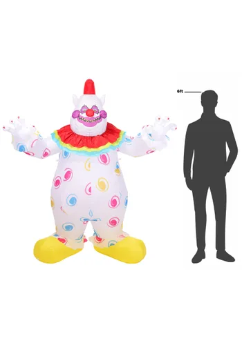 Vista 10 de Decoración Inflable Fatso Killer Klowns from Outer Space 6.5 Pies Multicolor