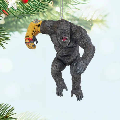 Vista 6 de Hallmark Keepsake Adorno Navideño 2024, Godzilla x Kong: The New Empire El Todopoderoso Kong, Regalos de Ciencia Ficción