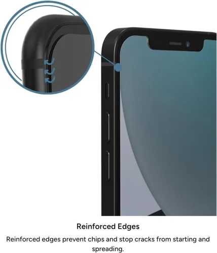 Vista 3 de ZAGG InvisibleShield 200106663 - Protector de pantalla para iPhone 12 Mini, protección contra impactos, resistente a rayones, huellas dactilares