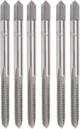 Vista 11 de M3 x 0.020 in máquina de grifo HSS métrico mano derecha rosca 3 flautas rectas Taper y enchufe (10 piezas)