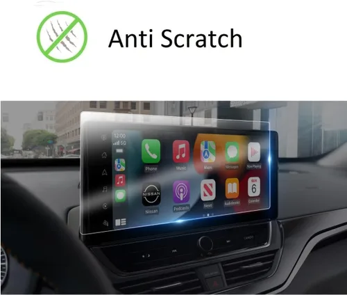 Vista 3 de Sprinoily - Protector de pantalla compatible con Altima 2023-2025, pantalla táctil de 12.3 pulgadas, antirreflejos, resistente a los golpes, vidrio