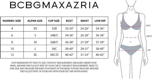 Vista 5 de BCBGMAXAZRIA Traje de baño estándar de una pieza para mujer, con hombros descubiertos, control de abdomen, de secado rápido
