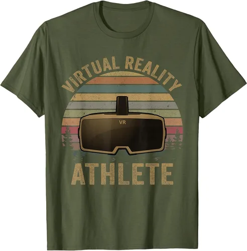 Vista 52 de Virtual Reality Athlete for VR Gamers Camiseta Asphalt Grey