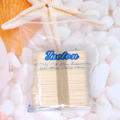 Vista 7 de yueton 100 cucharas de madera para helado, cucharas de degustación de madera desechables, cucharas de muestreo, cucharas de postre pequeñas