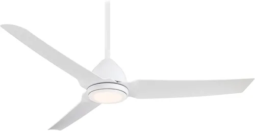 Vista 12 de Minka-aire - F753L-WHF Ventilador de techo Java led plano, blanco de 54 pulgadas, para exterior, padre (níquel cepillado húmedo), F753L-BNW