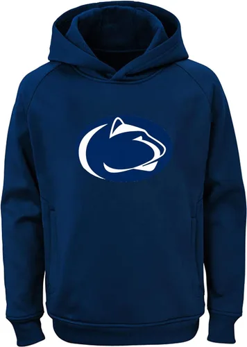 Vista 34 de NCAA Youth 8-20 Team Color Performance Primary Logo Sudadera con capucha Aburn Tigers Armada