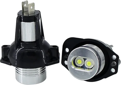 Vista 2 de Xinctai Bombillas LED de Ojos de Ángel con Anillo de Halo, Compatibles con Faros de Marca para BMW E90 E91 Pre-Facelift, Pre-LCI 2006 2007 2008