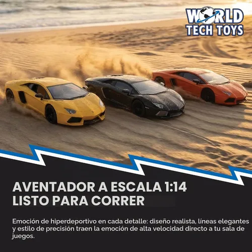 Vista 4 de World Tech Toys – Lamborghini Aventador LP 700 – 4 de 2,4 GHz listo para correr RC vehículo (escala 1: 14)