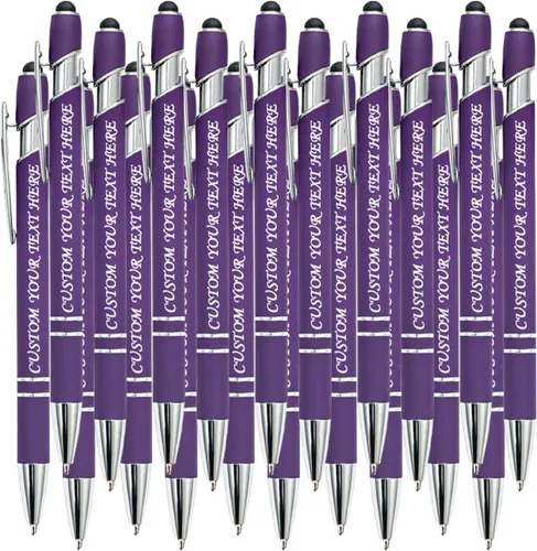 Vista 120 de VectWaby - Bolígrafos personalizados a granel, bolígrafo grabado con nombre, logotipo, lápiz capacitivo para pantallas táctiles, a granel