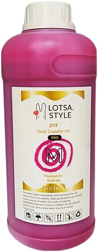Vista 8 de LOTSA. STYLE Premium PRO DTF - Recambio de tinta para impresoras de inyección de tinta, impresión de película de transferencia de calor, edición