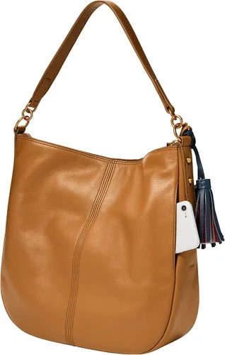 Vista 4 de Fossil Jolie - Bolso de mano de cuero para mujer color marrón Bronceado