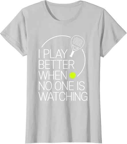 Vista 19 de Camiseta de tenis de pádel I Play Better When No One is Watching