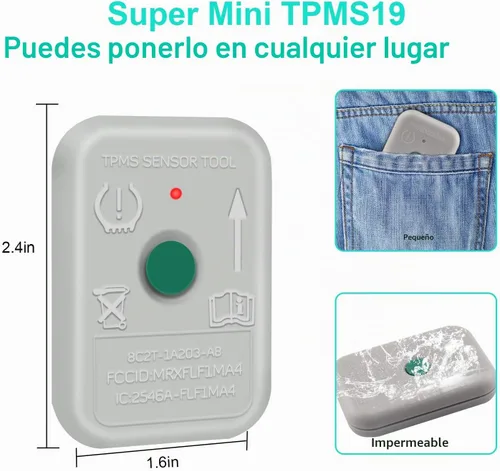 Vista 7 de JDIAG Herramienta de Sensor TPMS, Herramienta de Reaprendizaje TPMS para F150 Sensor de Reseteo Automático de TPMS Programación de Herramientas