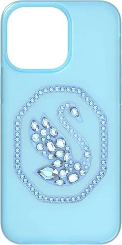 Vista 12 de SWAROVSKI Signum - Funda para teléfono inteligente, iPhone 13 Pro Max, cristales azules azul (Blue Crystals)
