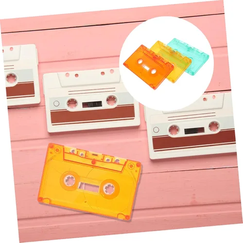 Vista 8 de Vintage Cassette Tape Wall Sculptures Set of 3 Plastic Decorative Pieces