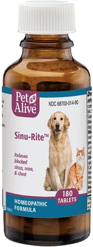 Vista 2 de PetAlive - Paquete combinado respiratorio para mascotas – Todos los remedios homeopáticos naturales alivian los síntomas de los senos paranasales