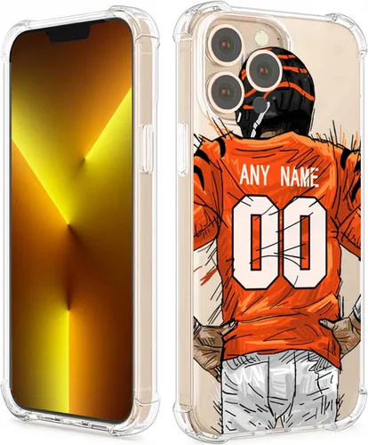 Vista 25 de Funda protectora personalizada con nombre y números para iPhone 15, 14, 13, 12, 11 Xs Max XR 8 7 6 Plus 11 Pro Mini, delgada, a prueba de golpes