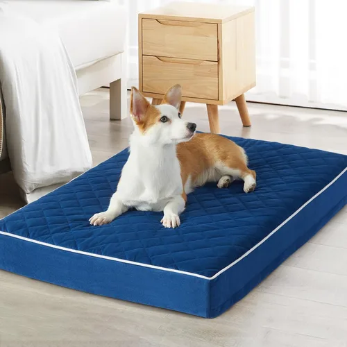 Vista 19 de WNPETHOME Camas ortopédicas XL para perros grandes, impermeables, extra grandes, con funda extraíble y lavable, cama para jaula de perro