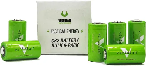 Vista 2 de Viridian CR2 Tactical Energy Plus Baterías de litio, 3 voltios (paquete a granel de 9)