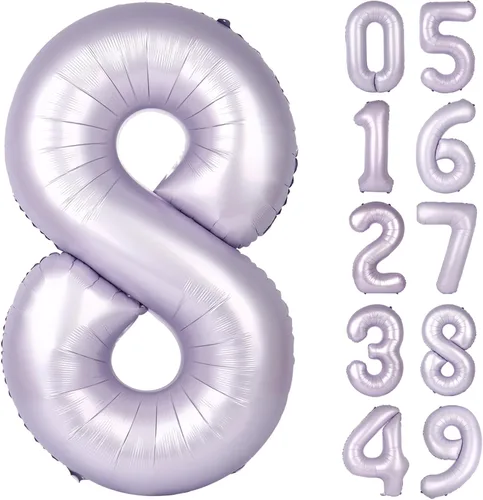 Vista 57 de Globo negro de 40 pulgadas con números del 0 al 9 (cero-nueve), globo de cumpleaños de gran tamaño, globo de helio de aluminio con números grandes