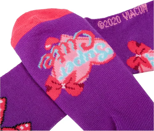 Vista 3 de JoJo Siwa - Calcetines altos para niñas paquete con 2