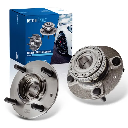 Vista 55 de Detroit Axle - 2.2L Bujes de rodamiento de rueda delanteros de 2 piezas para Honda Accord 90-97, 97 Acura CL, 2 rodamientos de ruedas y conjunto