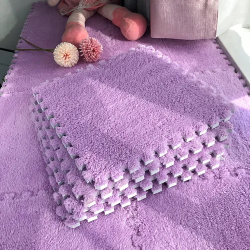 Vista 8 de 12 alfombrillas de juego de rompecabezas de azulejos entrelazadas suaves de espuma EVA para el suelo de los niños, habitación de los niños, sala