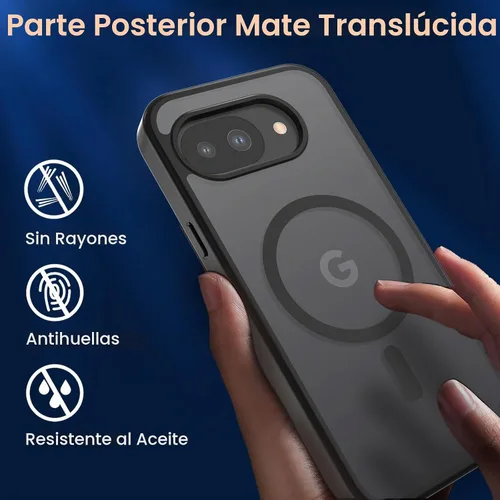 Vista 6 de WRJ Funda magnética mate para Google Pixel 10a de 6.3 pulgadas, [compatible con Magsafe] [protección contra caídas de grado militar] funda delgada