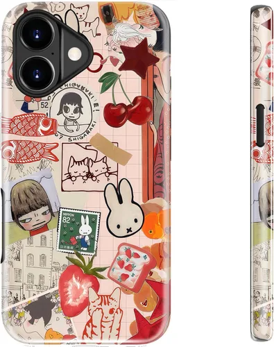 Vista 100 de bemal Funda para iPhone 12 Mini, estética, vintage, floreciente, peonía, concha, femenina, compatible con MagSafe, moderna, única, moderna, moderna