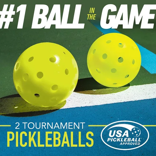 Vista 3 de Franklin Sports Juegos de pickleball para principiantes, juegos de 2 + 4 jugadores, paletas de aluminio + bolas de pickleball X-40, aprobadas por
