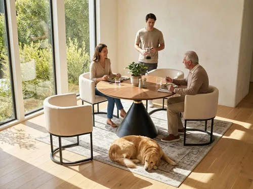 Vista 40 de HNY Silla de comedor moderna de mediados de siglo tapizada en forma de barril, negra, con brazos, silla de cocina y comedor de cuero, silla auxiliar