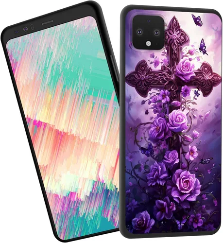 Vista 483 de Funda delgada para Google Pixel 4 XL, funda delgada de silicona de TPU suave a prueba de golpes para Google Pixel 4 XL, astronauta Galaxy