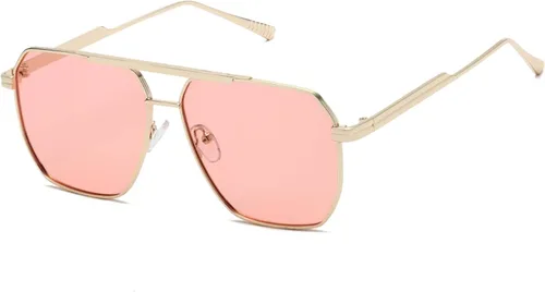 Vista 12 de kimorn Gafas de sol polarizadas para mujer y hombre, retro, de gran tamaño, cuadradas, vintage, clásicas, grandes, de metal, K1221