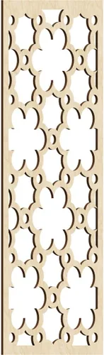Vista 23 de 9 3/8"W x 24 3/8"H x 1/4"T Southgate Decorativos Paneles De Pared De Madera Calado, Abedul