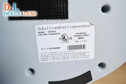 Vista 4 de Usado Select Comfort Sleep Number Air Bed Pump para doble cámara Queen King California King Size Colchón UFCS4-2