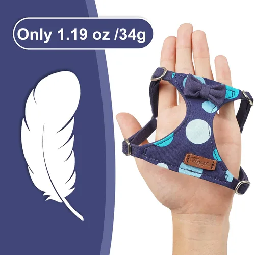 Vista 2 de Arnés sin tirones Puppytie para perro, con correa multifunción, pechera suave y ajustable para mascota, no ahorca, chaleco a prueba de escape, cielo